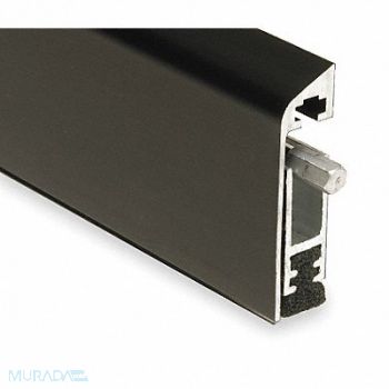 NATIONAL GUARD Automatic Door Bottom 1/4x48In Aluminum, 3HRJ6