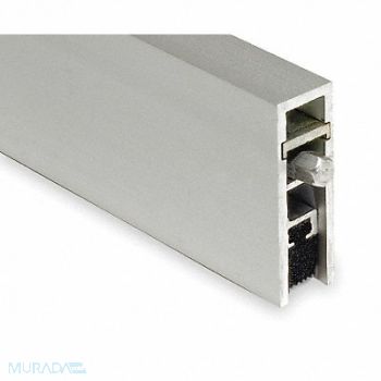 NATIONAL GUARD Automatic Door Bottom 7/16x48In Aluminum, 3HRK7