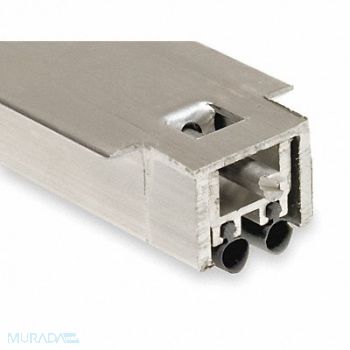 NATIONAL GUARD Automatic Door Bottom 3/8x48In Aluminum, 3HRK9