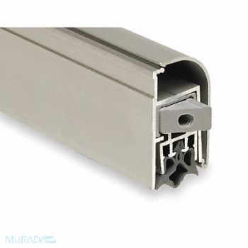 NATIONAL GUARD Automatic Door Bottom 3/8x48In Aluminum, 3HRL2