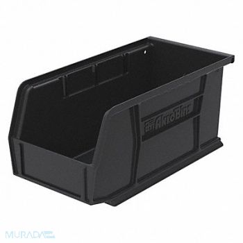 AKRO-MILS F8657 Hang and Stack Bin Black Plastic 5 in, 3HRY1