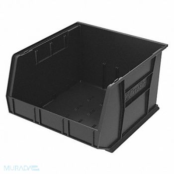 AKRO-MILS F8693 Hang and Stack Bin Black Plastic 11 in, 3HRZ4