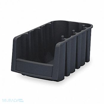 AKRO-MILS Stack and Nest Bin Black Solid Polymer, 3HTA2