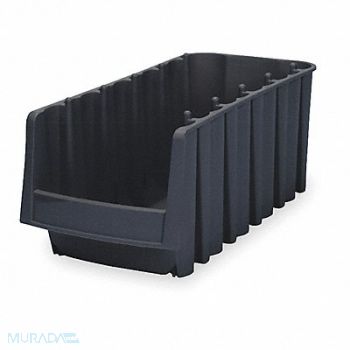 AKRO-MILS Stack and Nest Bin Black Solid Polymer, 3HTA3