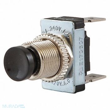 HUBBELL WIRING DEVICE-KELLEMS Mini Push Button Switch 5A Ind. Load, 3HZ97