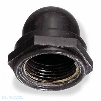 HUBBELL WIRING DEVICE-KELLEMS Push Button Boot Black, 3HZ98