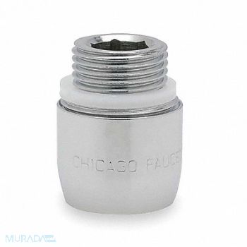 CHICAGO FAUCETS Aerated Outlet Brass 3/8 in - 18 Chrome, 3JAR3