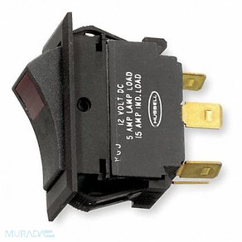 HUBBELL WIRING DEVICE-KELLEMS Rocker Switch SPDT 3 Connections, 3JC07