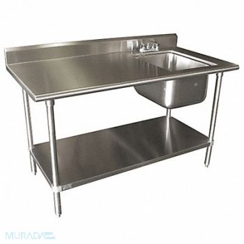 ADVANCE TABCO Scullery Sink Rect 20inx16inx12in, 3JDU5