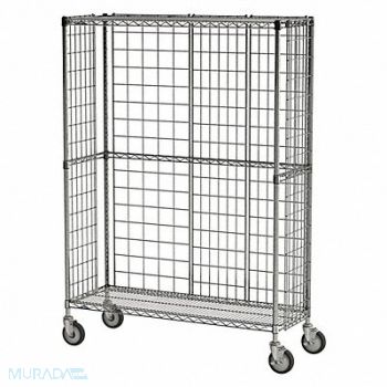 METRO Wire Cart 3-Sided 24 in W 48 in L, 3JHR7