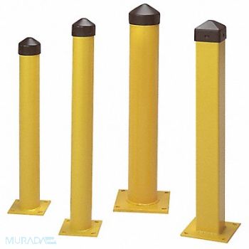 GRAINGER APPROVED Bollard Concrete 5 24 in H Yellow, 3KZU5
