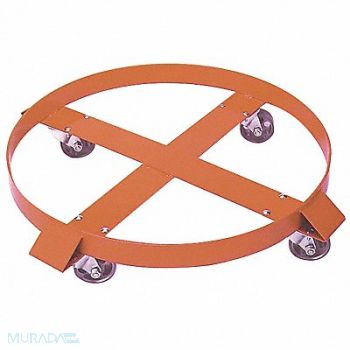 GRAINGER APPROVED Drum Dolly 1000 lb 3-3/4 in H, 3JJK6