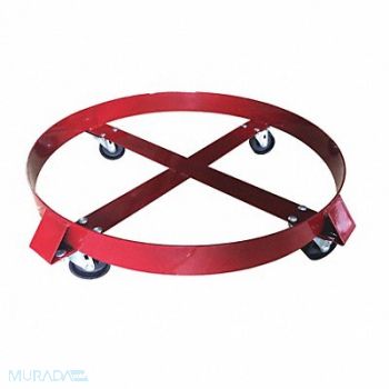 GRAINGER APPROVED Drum Dolly 1000 lb Red Welded Steel, 9TV13