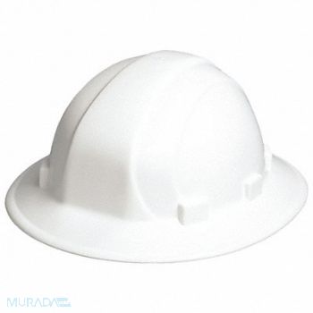 ERB SAFETY Hard Hat Type 1 Class E Ratchet White, 3JPH9