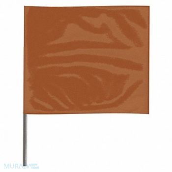 GRAINGER APPROVED Marking Flag 15 Brown PVC PK100, 3LVF2