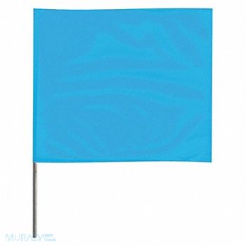 GRAINGER APPROVED Marking Flag 18 Glo Blue PVC PK100, 3JUP8