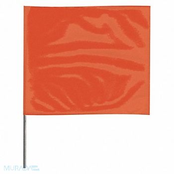 GRAINGER APPROVED Marking Flag 18 Orange PVC PK100, 3JUR7