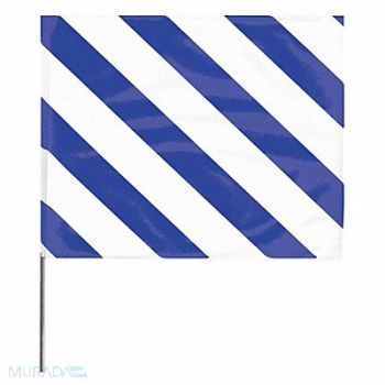 GRAINGER APPROVED Marking Flag 30 Blue/White PVC PK100, 3JVK4