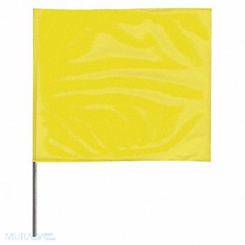 GRAINGER APPROVED Marking Flag 30 Yellow PVC PK100, 3JVG6
