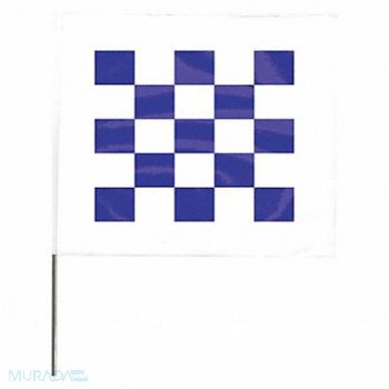 GRAINGER APPROVED Marking Flag 30 Blue/White PVC PK100, 3JVJ7