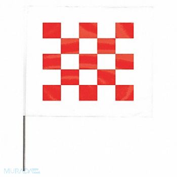 GRAINGER APPROVED Marking Flag 30 Red/White PVC PK100, 3JVJ8