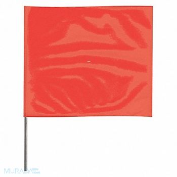 GRAINGER APPROVED Marking Flag 36 Glo Red PVC PK100, 3JVL3