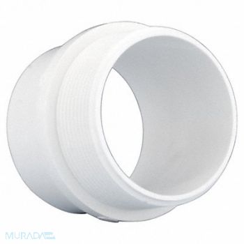 GRAINGER APPROVED Male Adapter Schedule 40 3 in White, 3JWF4