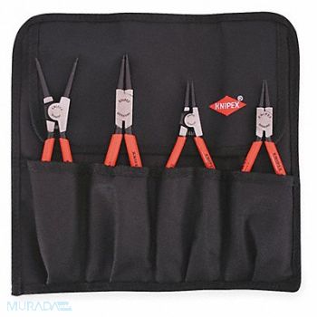 KNIPEX Retaining Ring Plier Set 0 Deg 4 pc, 3JXP2
