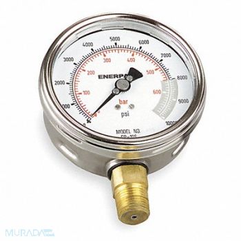 ENERPAC K4565 Pressure Gauge 0 to 10000 psi 4 Dial, 3KD59