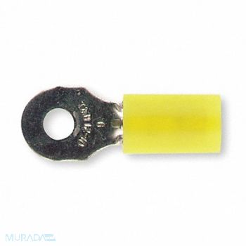 STA-KON Ring Terminal Yellow 12 AWG 10 AWG PK50, 3KG63