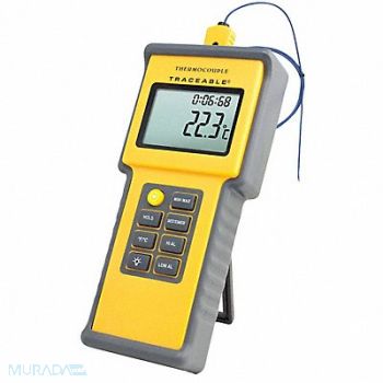 TRACEABLE Thermocouple Thermometer 1 Input Type K, 3KGN3