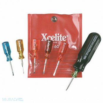 XCELITE Jewelers Screwdriver Kit Sl/Ph 7 pcs., 3KGU4