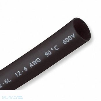 SHRINK-KON Shrink Tubing 4 ft Blk 0.35 in ID PK5, 3KH63