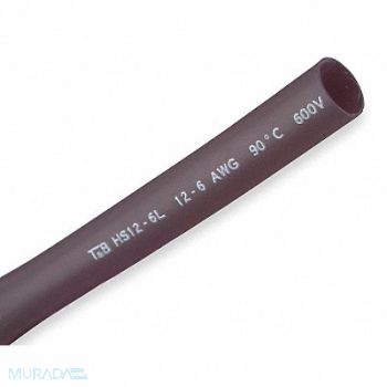 SHRINK-KON Shrink Tubing 6 in Blk 0.51 in ID PK25, 3KH64