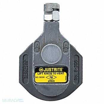 GRAINGER APPROVED Drum Vent End of Drum Bung SS Gray Horiz, 3KLC7