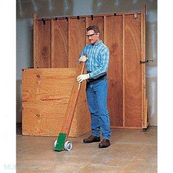 GRAINGER APPROVED Lever Dolly Wheeled 84 In Steel/Oak, 3KNA5