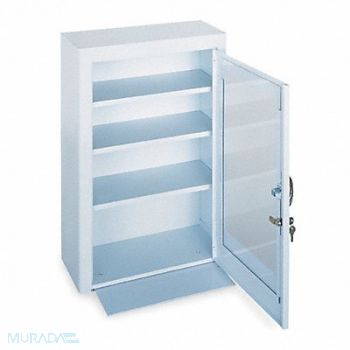 DURHAM MFG First Aid Cabinet Steel Plastic Door, 3KR08