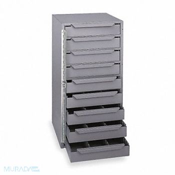 DURHAM MFG Storage Cabinet 12-5/8 in W 9 drawers, 3KR10