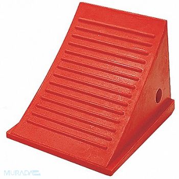 CHECKERS Wheel Chock 8-1/2 In H Urethane Orange, 3KRT7