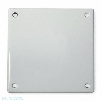 HUBBELL Blank Wall Plate Stnd Wht 2Gng PlyPwEnam, 3KT95