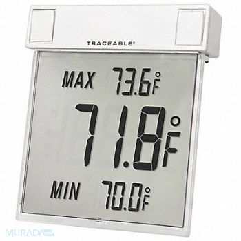 TRACEABLE Digital Therm Big-Digit See-Thru F, 3KTJ8