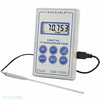 TRACEABLE Thermistor Thrmetr -58 to 302F Digital, 3KTV2