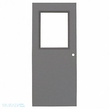 CECO D3724 Half Glass Hollow Metal Door 48x84, 6TVZ3