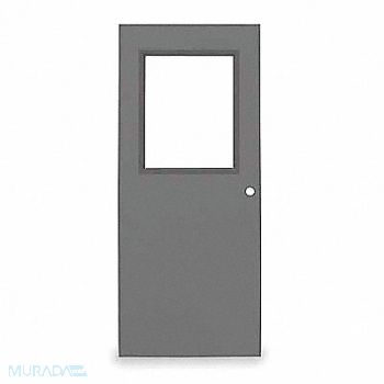 CECO D3659 Half Glass Steel Door 84x36 In 16 ga, 3NWL8