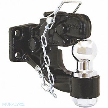 BUYERS PRODUCTS Pintle Hook and Ball Forged Steel 8.45in, 3KYE9