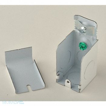 PLUGMOLD Entrance End White Steel Ends, 3KYH5