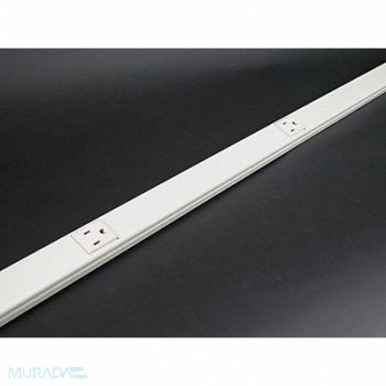 LEGRAND Prewired Raceway 15A 6 Outlet White, 3KYJ5