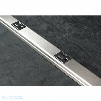 LEGRAND Prewired Raceway 15A 5 Outlet Ivory, 3KYK5