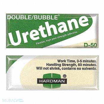 HARDMAN UrethaneAdhesive Packet 1 1MixRatio PK10, 3KZA6