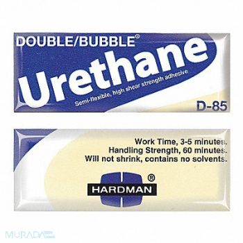 HARDMAN UrethaneAdhesive Packet 1 1MixRatio PK11, 3KZA8